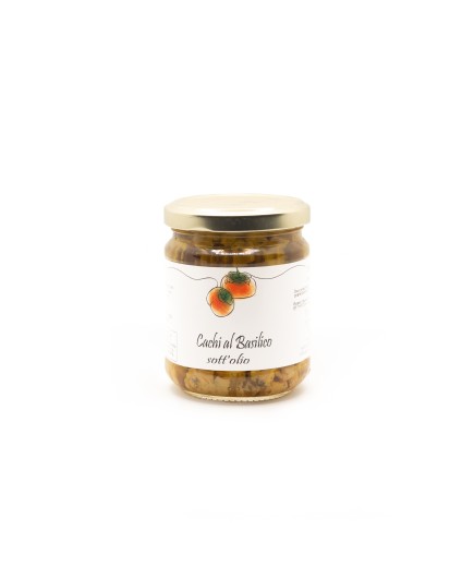 Cachi al Basilico sott'olio 180g