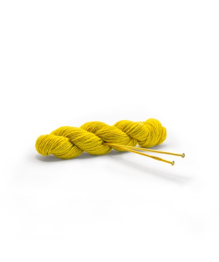 Matassa di lana di Pecora giallo limone