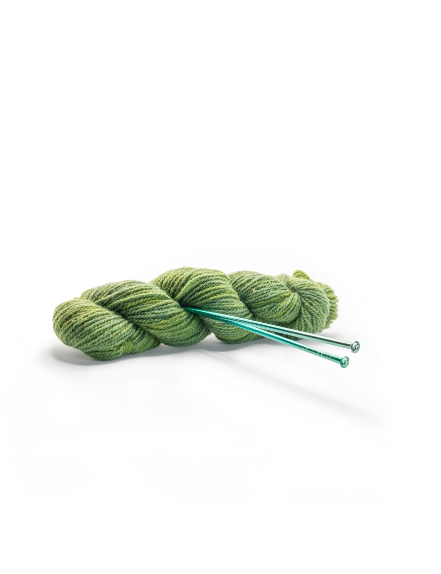 Matassa di lana di Pecora verde basil