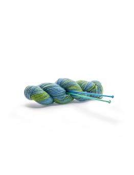 Matassa di lana di Pecora blu-verde