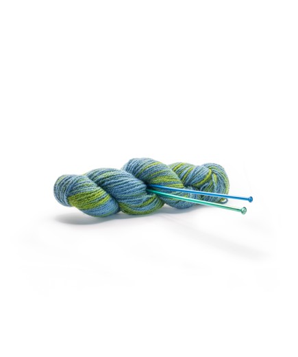 Matassa di lana di Pecora blu-verde