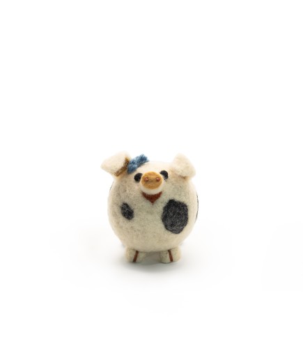 Peluche Maialino in lana piccolo